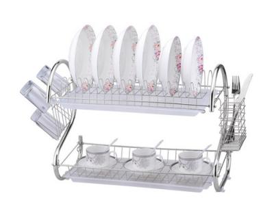 China Stocked Durable Multifunctional Metal Kitchen Dish Dryer Store More 1 pc/white box,10 pcs/ctn for sale