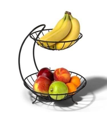 China Wholesale cheap hanging decorative fruit basket stocked stainless steel wire for sale