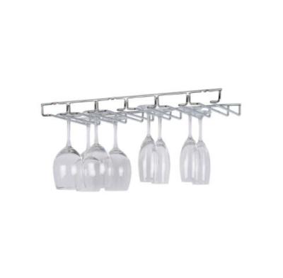 China Viable metal hanging rack for 12 red wine glasses, metal corner wine rack for sale