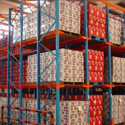 China Warehouse Pallet Racking Custom Fitted Drive-In Storage Shelf Metal Racking System for sale