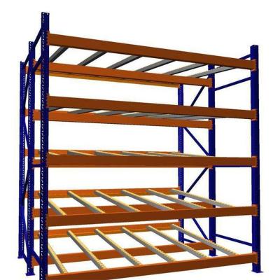 China Corrosion protection metal warehouse rack roller track racking system flow shelfing for sale