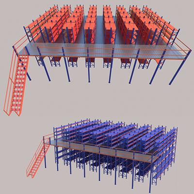 China Warehouse Factory Mezzanine Shelving Heavy Duty Mezzanine Warehouse Equipment for sale