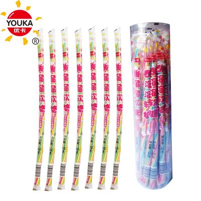 China 32g Natural Twisted Coat Licorice Stick Sugar Powder Filled Soft Licorice for sale