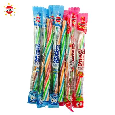 China Natural Rainbow Licorice Stick Powder Filler Licorice Twisted Stick for sale