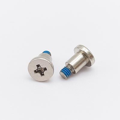 China Flat Cross Recessed M3 Step Screw with Nickel Plated for sale