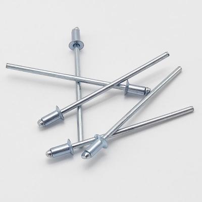 China Pop Steel Blind Rivet Steel Open Type / Stainless Steel Blind Rivets With Mandrel for sale