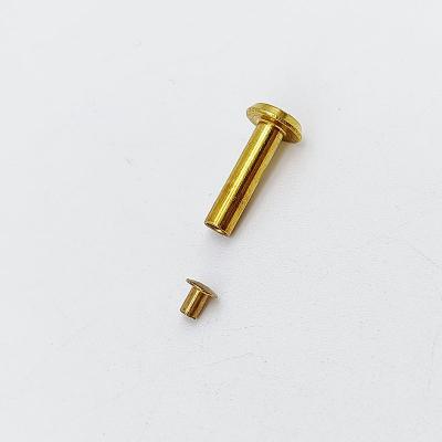 China Custom Precision Instruments Copper / Brass / Aluminum Semi Tubular Rivets Manufacturers for sale