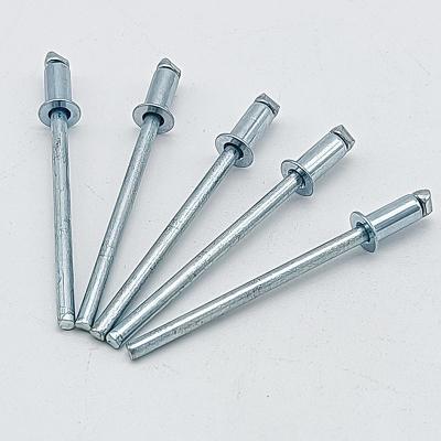 China csk 6100 open type pop rivet custom blind rivet head steel galvanized steel round rivet pop blind rivet for sale