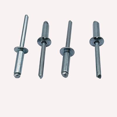 China Automobiles 4.8mm Open End Rivet Domed Head Carbon Steel Pop Blind Rivets for sale