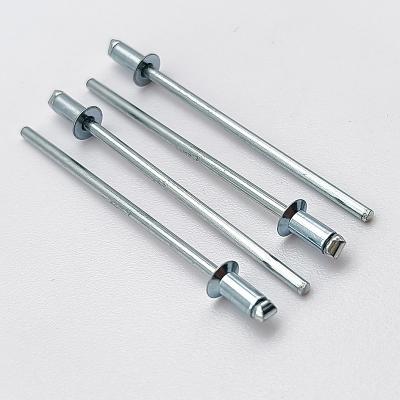 China Automobiles 2.4 * 5.0 Carbon Steel Open End Custom Blind Rivets Galvanized Countersunk Head for sale