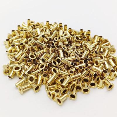 China Custom Semi Tubular PCB Rivets Copper Rivets and Burrs Provide Grommets for PCB for sale