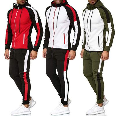 China Breathable Stripe Sweatshirt Tracksuit Men Top Pants Sets Casual Sweatsuit Mens Clothing Tracksuit Mens Sets for sale