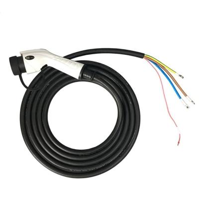 China ABS+PC Fireproof Material Cable For Ev Charge Gun Mobile 32a Ev Charger Evse Electric Vehicle Charger Type 2 Cable For Ev Charge Gun 22kw Double Cable for sale