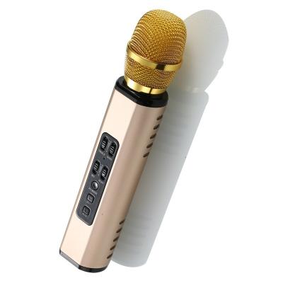 China Handheld Microphone 2022 New Design Wireless Karaoke Microphone For Phone 3D Stereo Surround BT Subwoofer Music Microphone Karaoke for sale