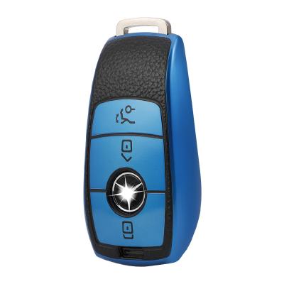 China Fashional Key Case Car Remote Key Cover Protective TPU Holder Leather Case Box Accessories Key Chain Shell Bag for Benz A200 GLC260 C260L E300L C26 for sale