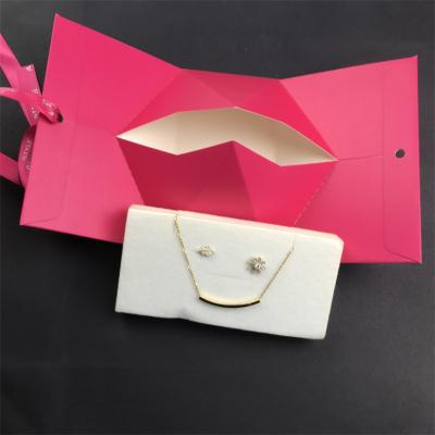 China Red Color High Quality Elegant Mini Peach Materials Mini Peach Materials Recycled Jewelry Box Packaging Bag for sale