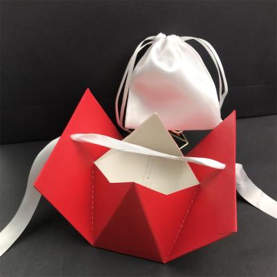 China Recyclable Custom White Paper Box Custom White Packaging Box Triangle Cosmetic Product Packaging Box For Gift for sale