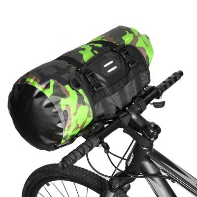 China 2021 Large Capacity Light Weight Vintage Upgraded Waterproof Handlebar Folding Front Bicycle Bags for sale