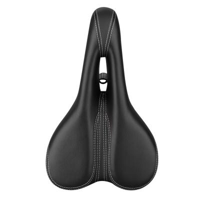 China Shock Absorption Bike Seat For Road Mountain Bicycle Bow Shaped Soft Comfortable Waterproof Spring Bicycle Seat for sale