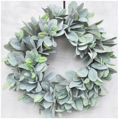 China Spring Home Decorative Green Door Weave Artificial Vine Eucalyptus Wreath Garland Door Wreath for sale