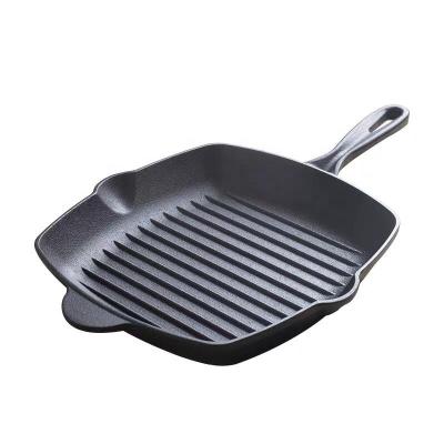 China Sustainable Tytrue Black Cast Iron Grill Pan for sale