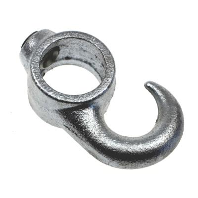 China Malleable Furniture Cast Iron Pipe Flange Fittings Furniture Hook Vertical for sale