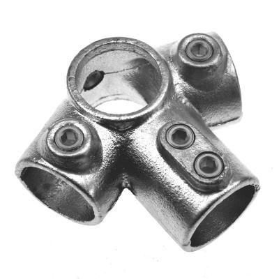 China Ductile Cast Iron Hand Railing Fittings Pipe To Clamp Head Clamp Fittings for sale