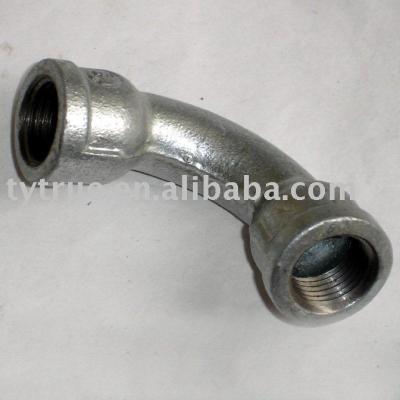 China Convey Water Malleable Iron Pipe Fittings BS143 EN10242 2 FF Long Field Bends for sale