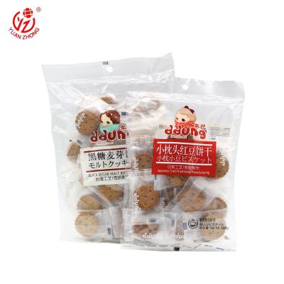 China OEM Roll Film Moisture Proof Heat Sealable Snack Food Packaging Three Side Sealing Bag for sale