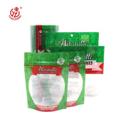 China OEM factory wholesale price plastic packaging film moisture proof backing up pocket ziplock bag for sale