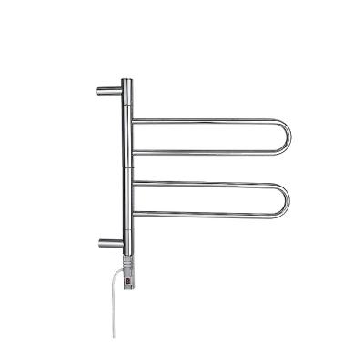 China DOZ Heater Polished Wall Mounted Electric Heated Towel Rail Towel Warmer Ladder Polished Towel Rail for sale