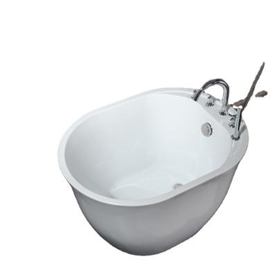 China New High Quality Designer White Free Standing Bath 120*73*71CM Freestanding Modern Bathroom Tub for sale