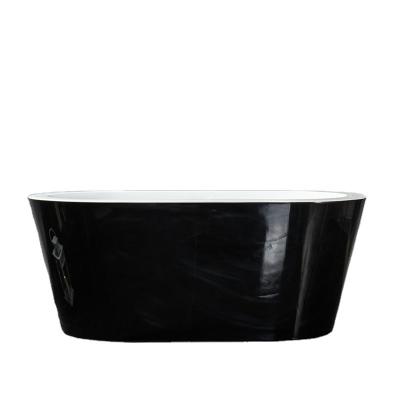 China New High Quality Designer Black Free Standing Bath 1400*750*560MM Freestanding Modern Bathroom Bathtub for sale