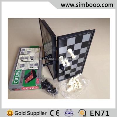 China Education; 19.5*19.5*1.5CM Premium Plastic Fun Magnetic Antique Chess Game Chess Set Educational Toys for sale