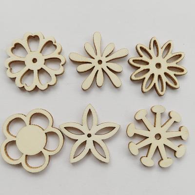 China New Europe flower wood scrap wood children puzzle DIY handmade toy graffiti painting patch for sale