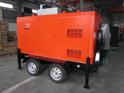 China Red Trailer Mounted Diesel Generator 50KW Cummins Engine ISO9001 2008 for sale