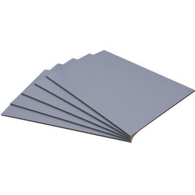 China Moisture Proof Graphite Gray Color With White Gray Melamine MDF Plate Board for sale