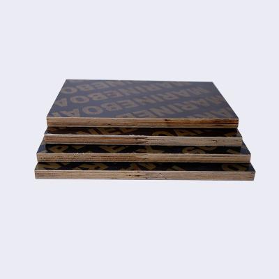 China Moisture Proof 1/2 3/4 Inch Film Faced Plywood For Construction Black /brown Film Wbp Melamine Glue for sale