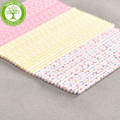 China Clean printed paper sticks for cotton pads buds eco-friendly paper stick design new and customized design for sale