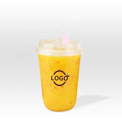 China Disposable Eco Friendly Custom Plastic U Cups Disposable 12oz 16oz 22oz PP Logo Printed U Shape Bubble Tea Cup for sale