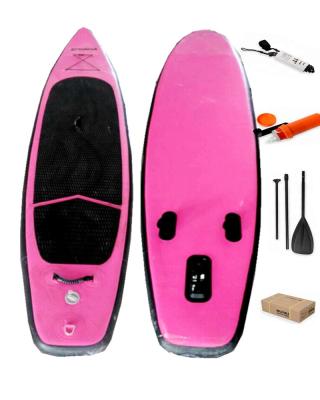 China PVC Cheap Fabricated Inflatable Sup Paddle Board Plus Aluminum / Fiberglass Paddle for sale