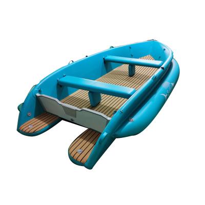 China Fishing Fishing Boat Raft Outdoor Blue Color Patent Drop Stitch Fabric Boats For Fishing And Racing for sale