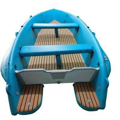 China Fishing Blue Dot Cloth Drop Patent Cruise Ship Color Boats Inflatable Fishing Boat For Fishing And Packing for sale