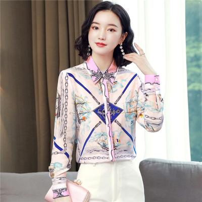 China Spring Autumn Long Sleeve Shirts Tops Blusas Mujer Blouses 2022 Fashion Printing Ladies Women QUICK DRY Shirts for sale