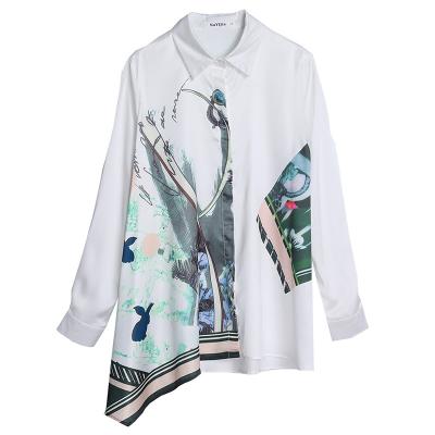 China Spring Autumn Long Sleeve Shirts Tops Blusas Mujer Blouses 2022 Fashion Printing Ladies Women QUICK DRY Shirts for sale