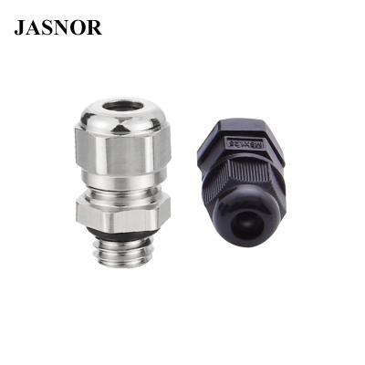 China Brass / Nylon Customized Breathable Waterproof M8 Cable Gland Connector for sale