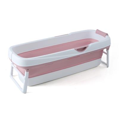 China Color Collapsible Customizable Size, 158CM Large Safe Non-slip Collapsible Portable Bathtub For Adult for sale