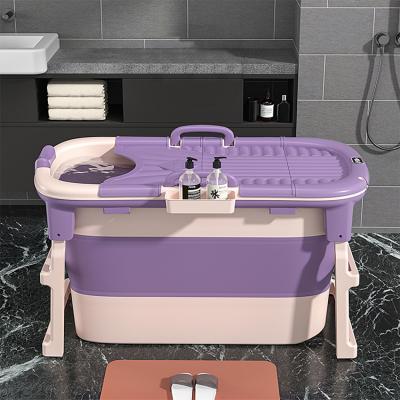 China 2021 Hot Selling Wholesale Customizable Height 120CM Foldable Portable Plastic Foldable Bathing Tub For Adult for sale