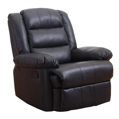 China Sofa Factory Wholesale Leather Recliner Black Manual Reclining Chair Modern Style Massage for sale