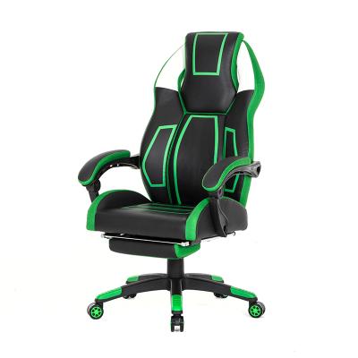 China Modern Salon Rotation Factory Provided Adjustable Height Lockable Tilt Angle Gaming Chair With Footrest for sale